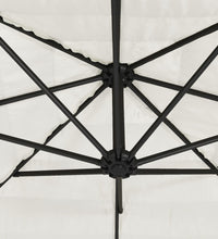 Sonnenschirm mit Stahlmast Weiß 300x200x250 cm