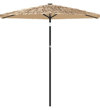 Sonnenschirm mit Stahlmast Braun 223x223x213 cm
