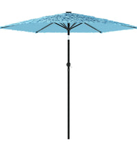 Sonnenschirm mit Stahlmast Blau 223x223x213 cm