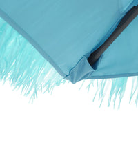 Sonnenschirm mit Stahlmast Blau 223x223x213 cm