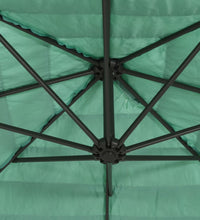 Sonnenschirm mit Stahlmast Grün 223x223x213 cm