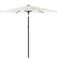 Sonnenschirm mit Stahlmast Weiß 223x223x213 cm
