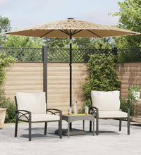 Sonnenschirm mit Stahlmast Braun 268x268x226 cm