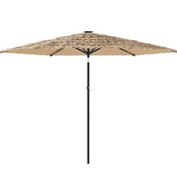 Sonnenschirm mit Stahlmast Braun 288x288x225 cm