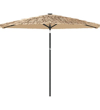 Sonnenschirm mit Stahlmast Braun 288x288x225 cm