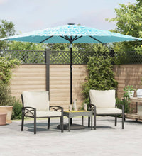 Sonnenschirm mit Stahlmast Blau 288x288x225 cm