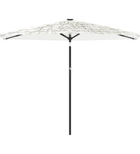 Sonnenschirm mit Stahlmast Weiß 288x288x225 cm