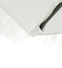 Sonnenschirm mit Stahlmast Weiß 288x288x225 cm