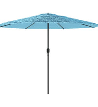 Sonnenschirm mit Stahlmast Blau 324x324x247 cm