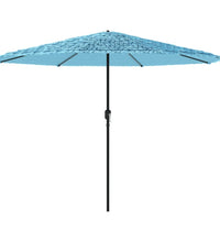 Sonnenschirm mit Stahlmast Blau 388x388x248 cm