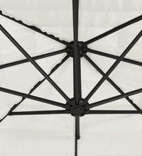 Sonnenschirm mit Stahlmast Weiß 388x388x248 cm