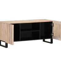 TV-Schrank Weiß 105x34x46 cm Massivholz Mango