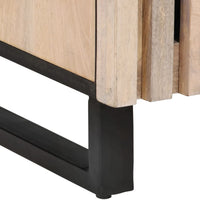 TV-Schrank Weiß 105x34x46 cm Massivholz Mango