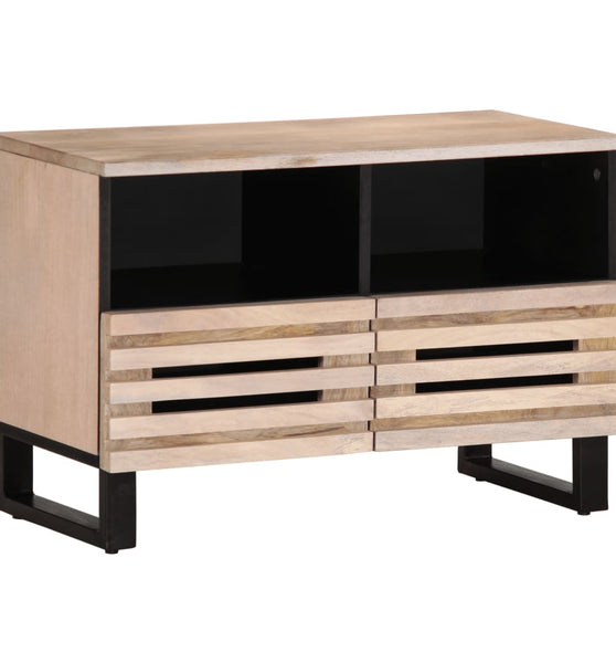 TV-Schrank Weiß 70x34x46 cm Massivholz Mango