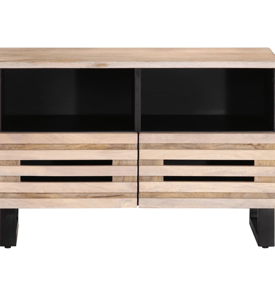 TV-Schrank Weiß 70x34x46 cm Massivholz Mango