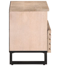 TV-Schrank Weiß 70x34x46 cm Massivholz Mango