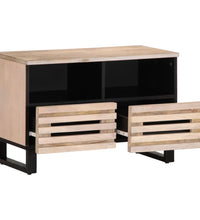 TV-Schrank Weiß 70x34x46 cm Massivholz Mango