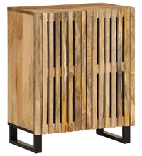 Sideboard 60x34x75 cm Raues Massives Mangoholz