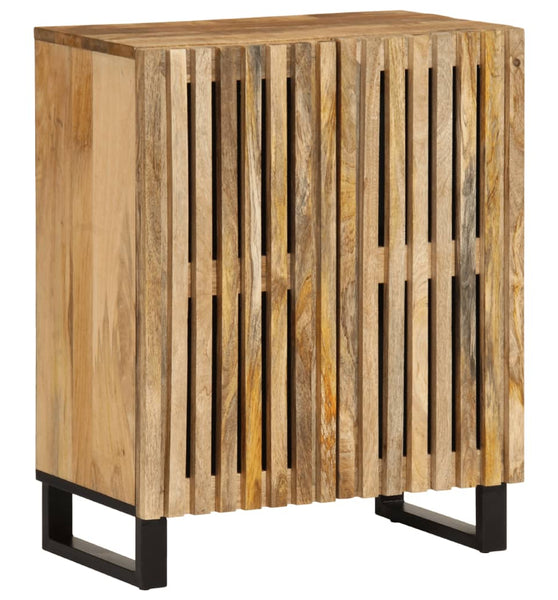 Sideboard 60x34x75 cm Raues Massives Mangoholz