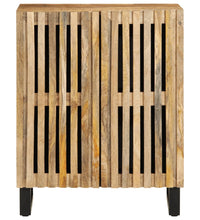 Sideboard 60x34x75 cm Raues Massives Mangoholz