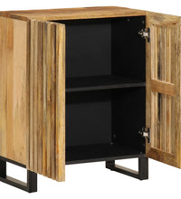 Sideboard 60x34x75 cm Raues Massives Mangoholz