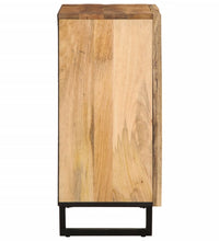 Sideboard 60x34x75 cm Raues Massives Mangoholz