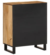 Sideboard 60x34x75 cm Raues Massives Mangoholz