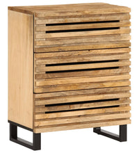 Sideboard 60x34x75 cm Raues Massives Mangoholz