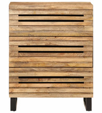 Sideboard 60x34x75 cm Raues Massives Mangoholz