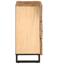 Sideboard 60x34x75 cm Raues Massives Mangoholz