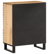 Sideboard 60x34x75 cm Raues Massives Mangoholz