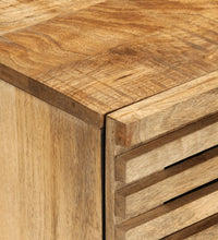 Sideboard 60x34x75 cm Raues Massives Mangoholz