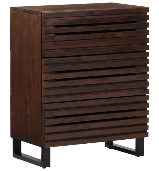 Sideboard Braun 60x34x75 cm Massivholz Mango