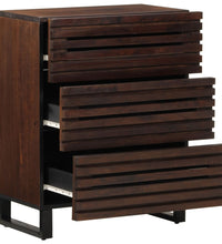 Sideboard Braun 60x34x75 cm Massivholz Mango