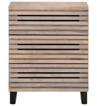 Sideboard Weiß 60x34x75 cm Massivholz Mango