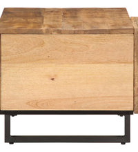 Couchtisch 80x51x40 cm Raues Massives Mangoholz