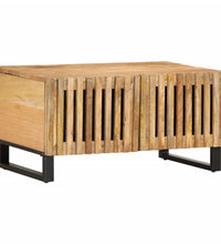 Couchtisch 80x51x40 cm Raues Massives Mangoholz