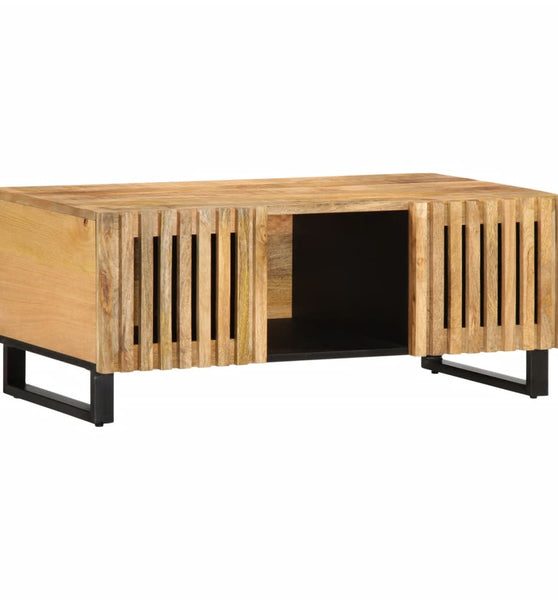 Couchtisch 100x55x40 cm Raues Massives Mangoholz