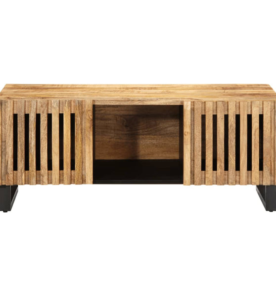 Couchtisch 100x55x40 cm Raues Massives Mangoholz