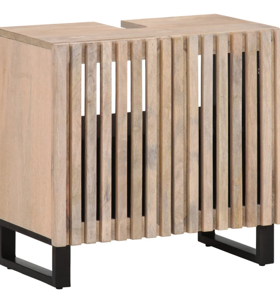 Waschbeckenunterschrank 62x34x58 cm Massivholz Mango