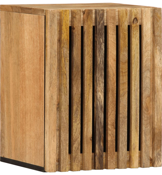 Bad-Wandschrank 38x34x48 cm Massives Raues Mangoholz