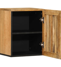 Bad-Wandschrank 38x34x48 cm Massives Raues Mangoholz