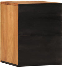 Bad-Wandschrank 38x34x48 cm Massivholz Akazie