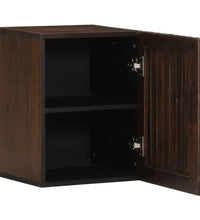 Bad-Wandschrank 38x34x48 cm Braun Massivholz Mango