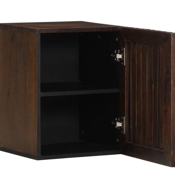 Bad-Wandschrank 38x34x48 cm Braun Massivholz Mango