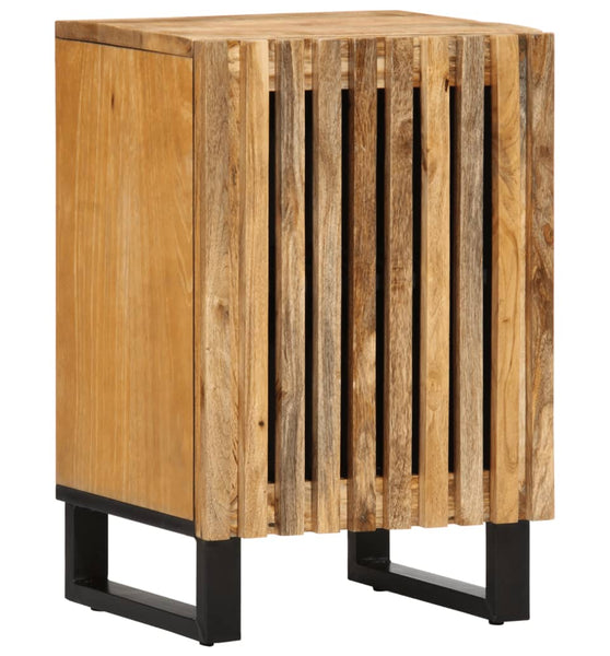 Badschrank 38x34x58 cm Raues Massivholz Mango