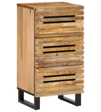 Sideboard 40x34x75 cm Raues Massives Mangoholz