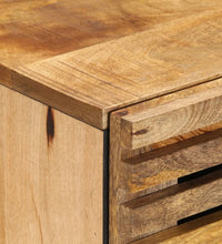 Sideboard 40x34x75 cm Raues Massives Mangoholz