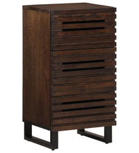 Sideboard Braun 40x34x75 cm Massivholz Mango