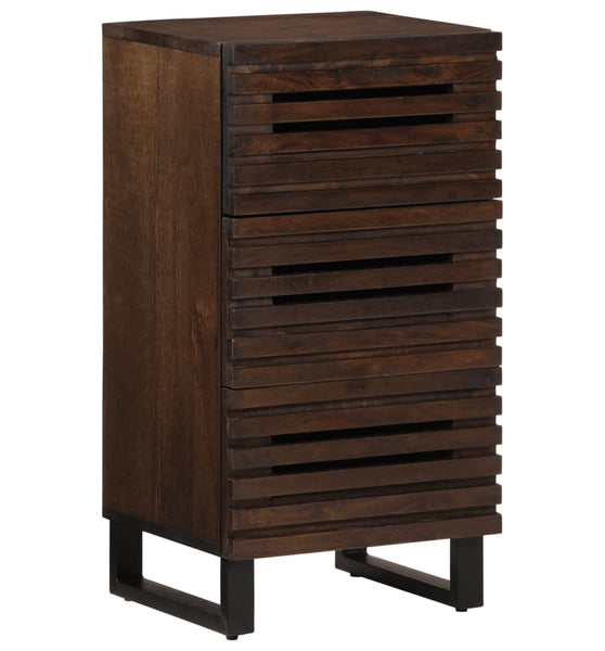 Sideboard Braun 40x34x75 cm Massivholz Mango